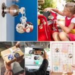 240 Pcs Double-Sided Aluminum Sublimation Keychain Blanks