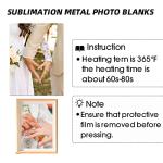 10 Pack 8x10 Inch Metal Sublimation Blanks