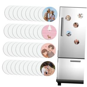 40 Round Sublimation Magnet Blanks, 2.16" x 2.16