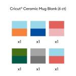 Cricut Beveled 15 oz Ceramic Mug Blanks (6 ct)