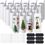 20oz Stainless Steel Sublimation Tumblers - 24 Pack