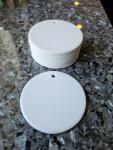 25 Pack Round Ceramic Sublimation Ornament Blanks