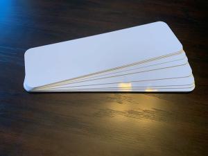 3" X 10" Mini Street Sign Sublimation Blanks - 20 Pack