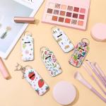 60 Pcs Sublimation Lipstick Holder Keychain Set