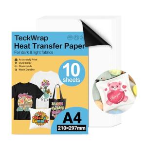 TECKWRAP Inkjet Transfer Paper for T-Shirts