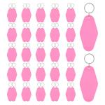50 Pack Vintage Pink Sublimation Keychain Blanks