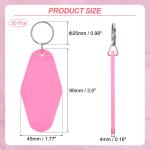 50 Pack Vintage Pink Sublimation Keychain Blanks