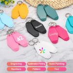 50 Pack Vintage Pink Sublimation Keychain Blanks