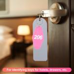 50 Pack Vintage Pink Sublimation Keychain Blanks
