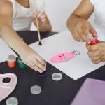 50 Pack Vintage Pink Sublimation Keychain Blanks