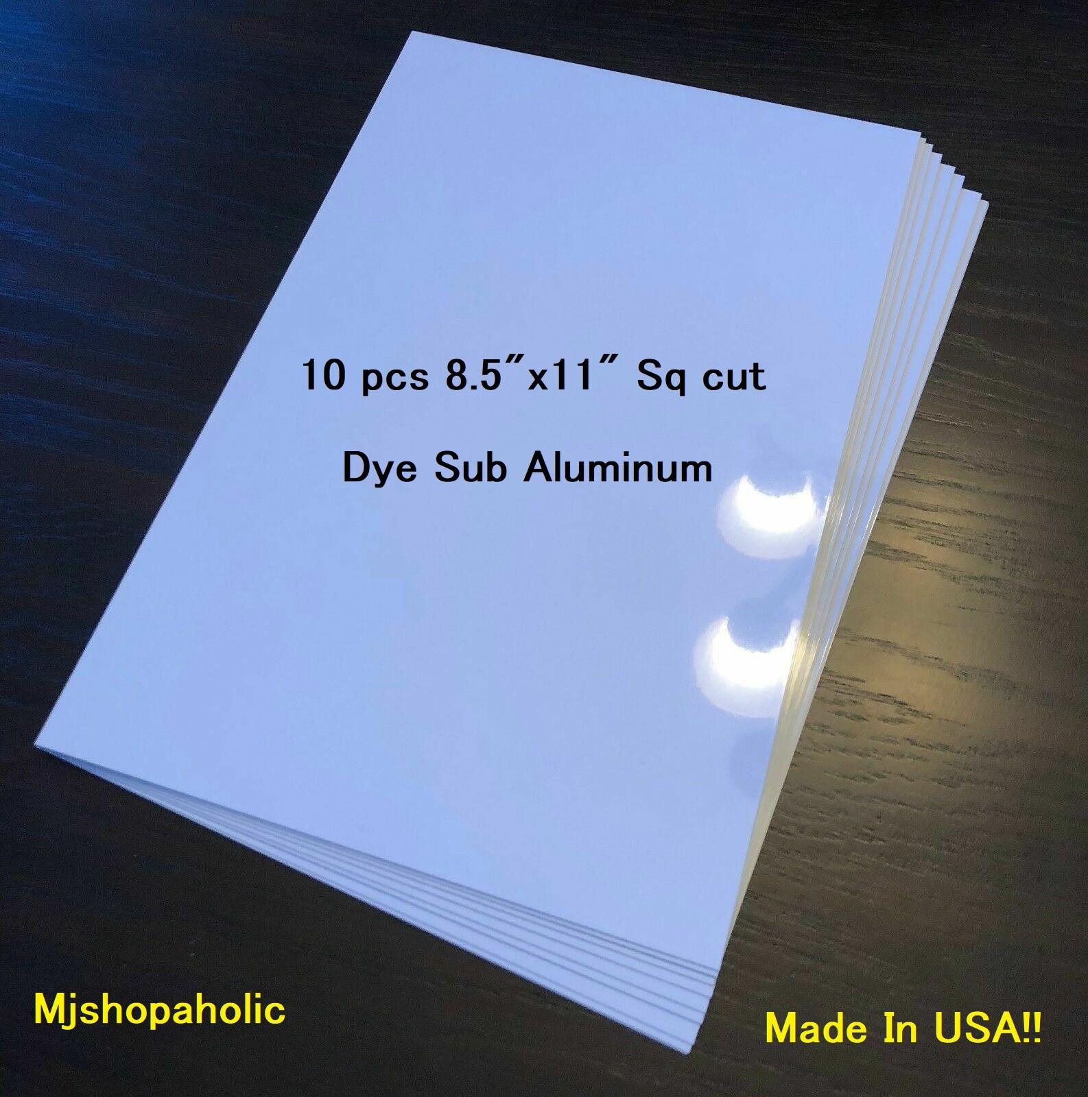 10 Pack of 8.5"x11" Aluminum Sublimation Blanks