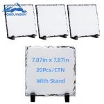20 Pack 7.87x7.87in White Sublimation Slate