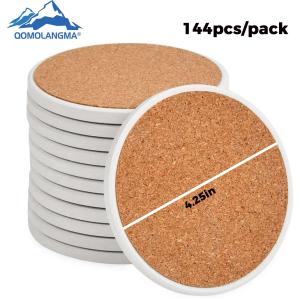 144pcs Round Ceramic Coasters for Sublimation Printing