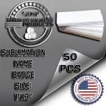50 Dye Sublimation Name Badge Blanks 1"x3