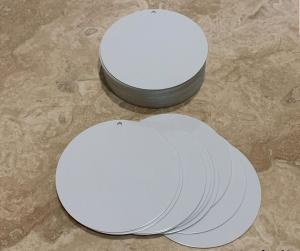 100 Pack 8" Circle Sublimation Blanks with Hole