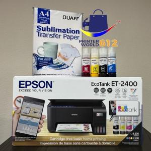 EcoTank ET2400 Sublimation Printer with Free Ink Set