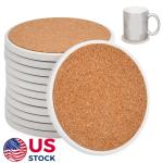 144pcs Round Ceramic Coasters for Sublimation Printing