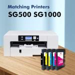 QUEENPRINT High speed printing Upgraded SG500 SG1000 Sublimation Ink Cartridges 4-Pack – 40ml Large Capacity Each, Compatible with Sawgrass SG500 SG1000 – SG500/1000 Ink Cartridge
