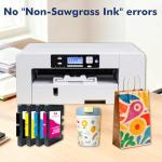 QUEENPRINT High speed printing Upgraded SG500 SG1000 Sublimation Ink Cartridges 4-Pack – 40ml Large Capacity Each, Compatible with Sawgrass SG500 SG1000 – SG500/1000 Ink Cartridge