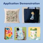 QUEENPRINT High speed printing Upgraded SG500 SG1000 Sublimation Ink Cartridges 4-Pack – 40ml Large Capacity Each, Compatible with Sawgrass SG500 SG1000 – SG500/1000 Ink Cartridge