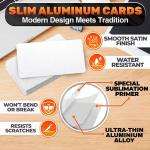 Pearl Color 150 Pcs Sublimation Blanks 3.4x 2.1 x0.0095 inch Double Sided