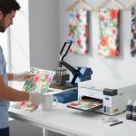 Epson Dye-Sublimation F170 Printer with PrecisionCore Technology, Includes Full Set of Sublimation Ink, User Guide & AC Power Cable SCF170