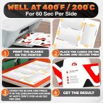 Pearl Color 150 Pcs Sublimation Blanks 3.4x 2.1 x0.0095 inch Double Sided