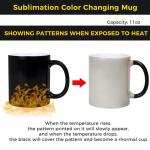 36 Pack Color Changing 11oz Sublimation Mugs