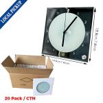 20 Pack 7.8" Sublimation Clock Glass Frames