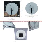 20 Pack 7.8" Sublimation Clock Glass Frames