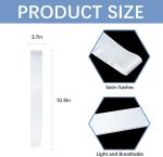 15 White Satin Sashes for Sublimation Printing