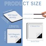 80PCS 3x3 Sublimation Magnet Blanks