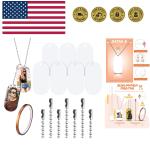30 Sublimation Blank Dog Tags Set with Aluminum