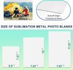 8''x10'' Aluminum Sublimation Metal Photo Blanks (10 Pcs)