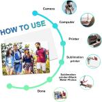 8''x10'' Aluminum Sublimation Metal Photo Blanks (10 Pcs)