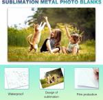 8''x10'' Aluminum Sublimation Metal Photo Blanks (10 Pcs)