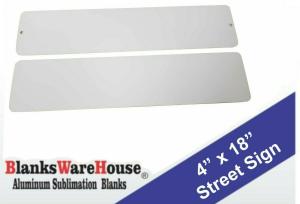 180 Mini Aluminum Street Sign Sublimation Blanks