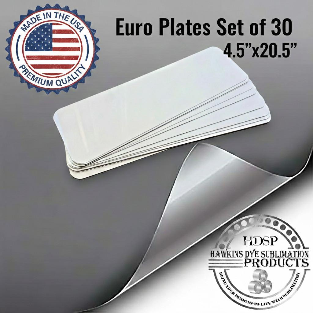 30 Aluminum License Plate Blanks for Sublimation