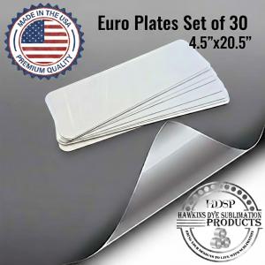 30 Aluminum License Plate Blanks for Sublimation