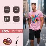 Joyclub 5 Pack Sublimation Blanks Polyester T-Shirts