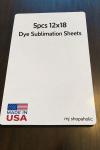 12" x 18" White Aluminum Sublimation Blanks - 5 Pack