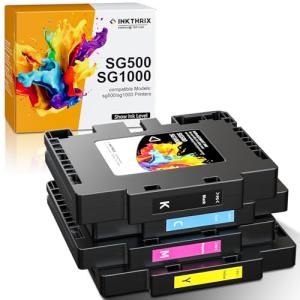 SG500/SG1000 Compatible Sublimation Ink Cartridges 4-Pack