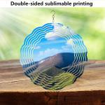 5 Pack 8-Inch Round Sublimation Wind Spinner Blanks