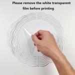 5 Pack 8-Inch Round Sublimation Wind Spinner Blanks