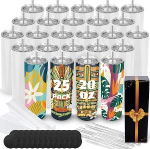Skinny Stainless Sublimation Tumblers Blanks Bulk