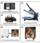 8 Pack 7.87" Square Sublimation Photo Slate