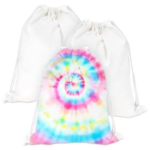 RAINFLOW 3-Pack Sublimation Blank Drawstring Bags
