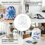RAINFLOW 3-Pack Sublimation Blank Drawstring Bags