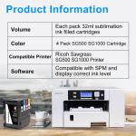 Aomya Sublimation Ink Cartridge for Sawgrass Printers