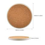 144 Pack Round Ceramic Tile Coasters for Sublimation